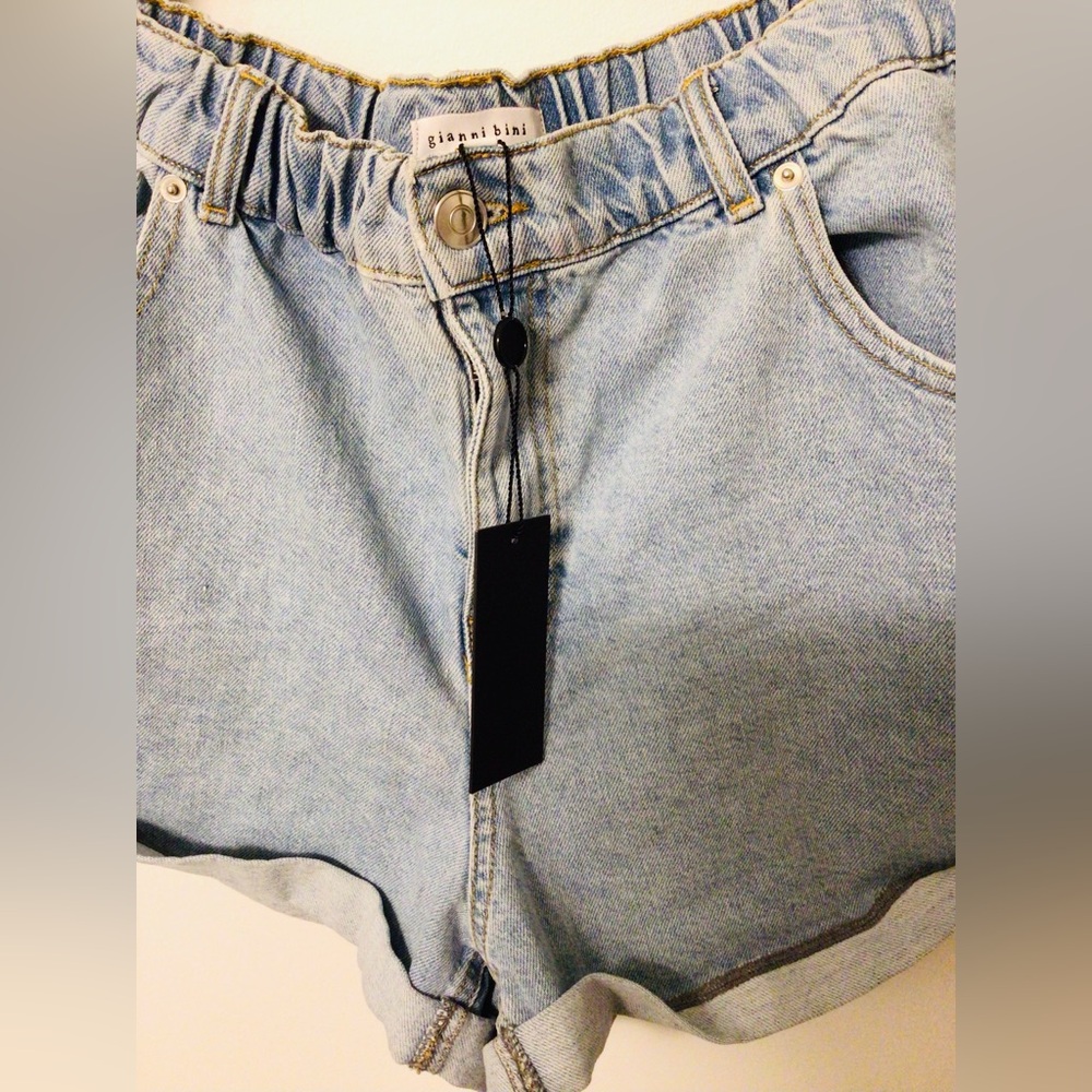 NWT Light Blue Denim Shorts size XL - Picture 5 of 6